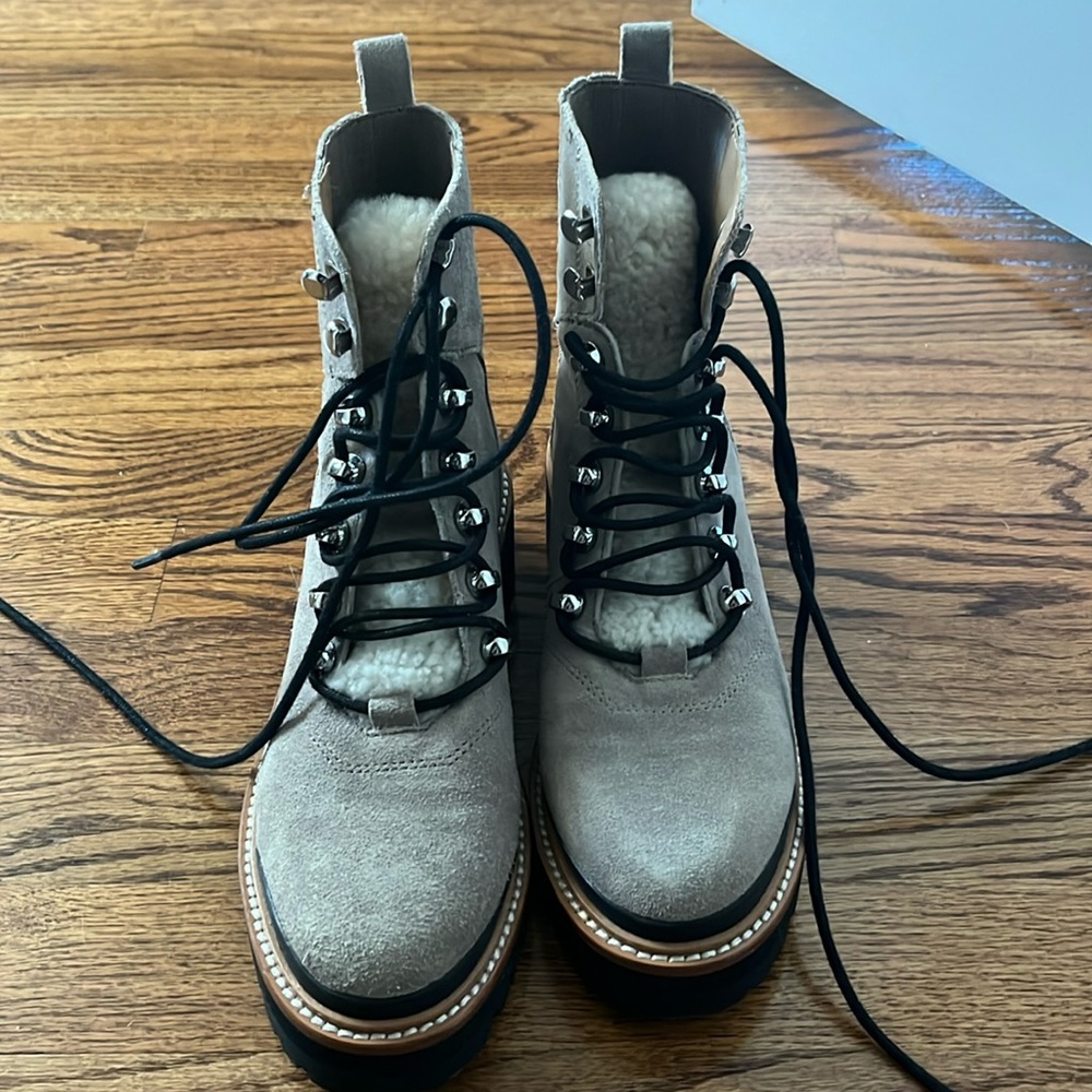 Marc Fisher LTD Izzie Genuine Shearling Lug Sole Boot